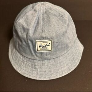 Herschel Henderson Hat S/M Hat Accessory Light Wash Denim Blue New